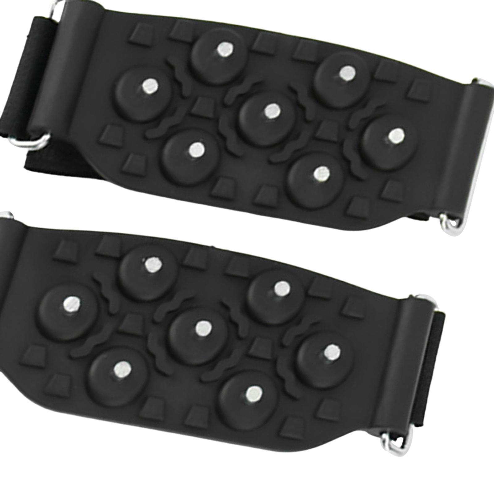 4 Pair Portable Ice Cleats Traction Crampons Shoe Covers for Men, Women
