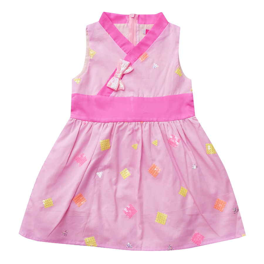 Đầm CucKeo Kids Hanbok Cách Điệu Hồng - T81930