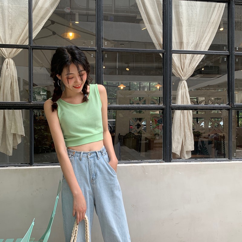 Áo Ba Lỗ Croptop Nữ Thời Trang