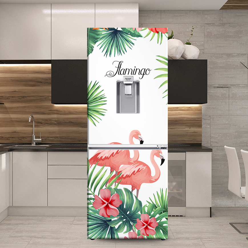 Giấy dán decal tủ lạnh Hồng Hạc  Huedecor chống nước, sẵn keo, đủ kích cỡ