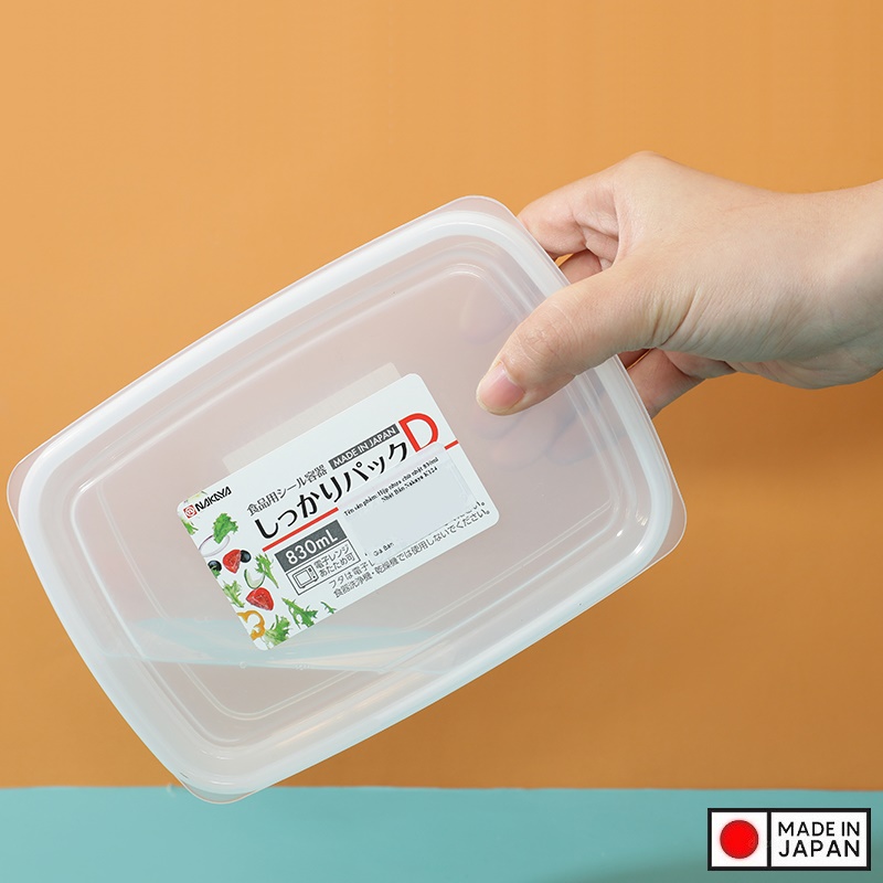 Hộp đựng thực phẩm chữ nhật Pack D 830ml - Hàng Nội Địa Nhật Bản