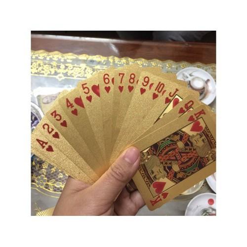 Bộ Bài Mạ Vàng Bộ Bài Lơ Khơ Mạ Vàng Cao Cấp hàng hot trend