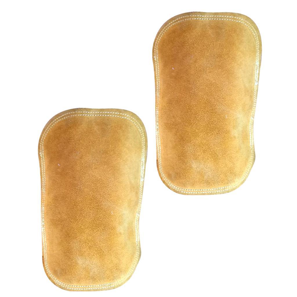 2pcs Articifial Cowhide Leather Welding Sleeves Protective for Welders