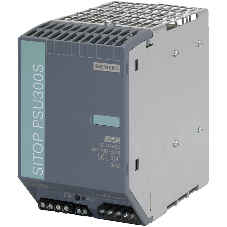 Bộ nguồn 24VDC/20A (400-500VAC) SITOP PSU300S SIEMENS 6EP1436-2BA10 | Hàng chính hãng