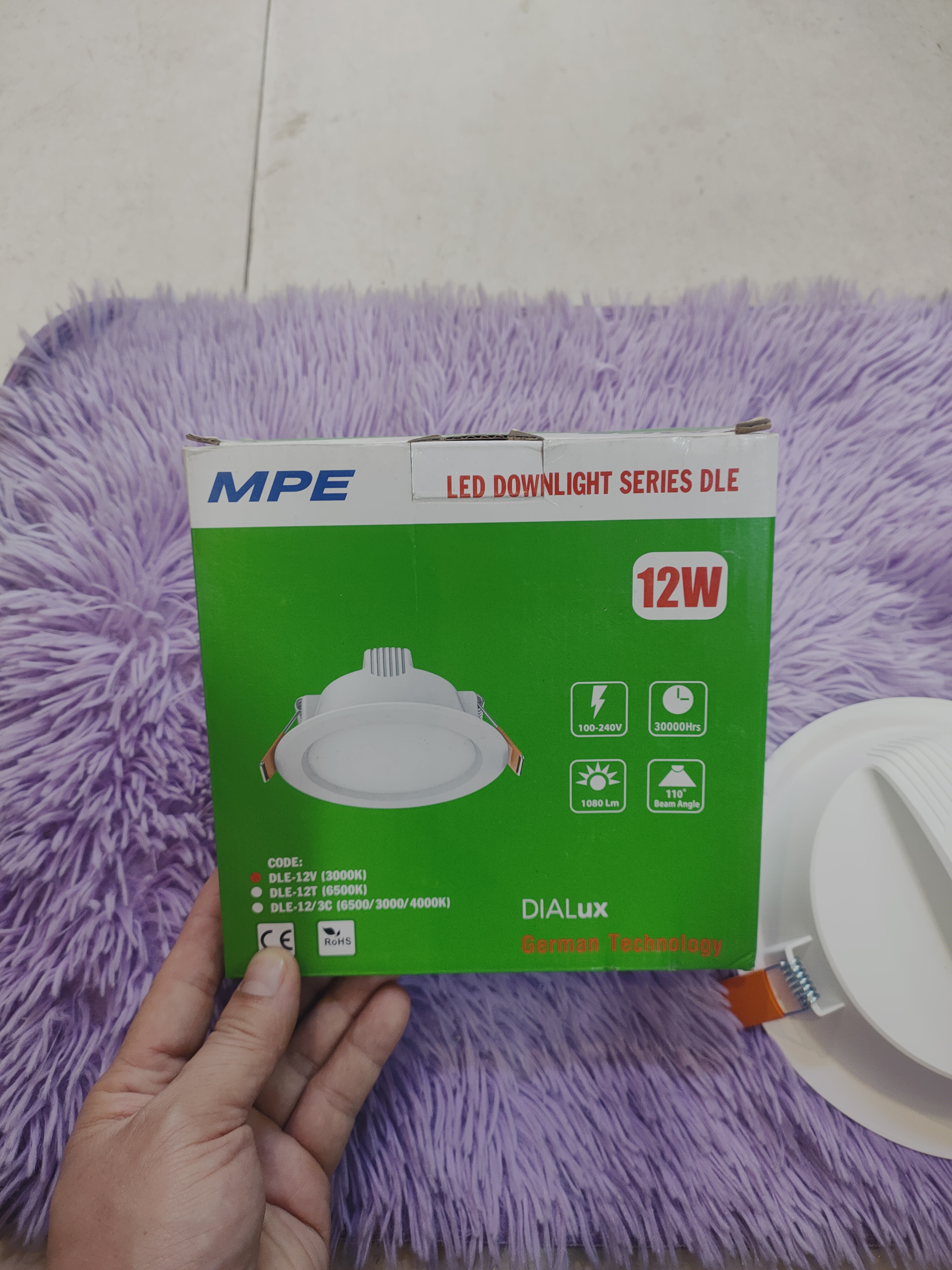 Âm trần MPE 12w d150/166mm