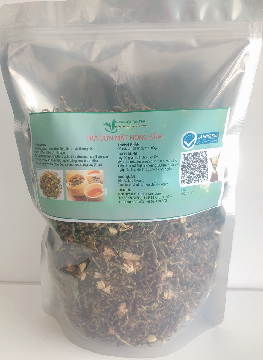 500g Trà sơn mật hồng sâm