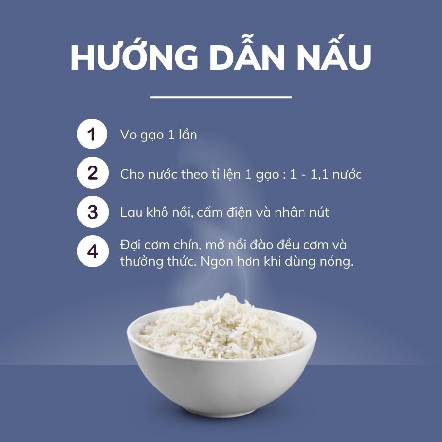 COMBO 2 TÚI GẠO THƠM ĐẬM ĐÀ ST24 2KG - VUA GẠO - TỔNG 4KG