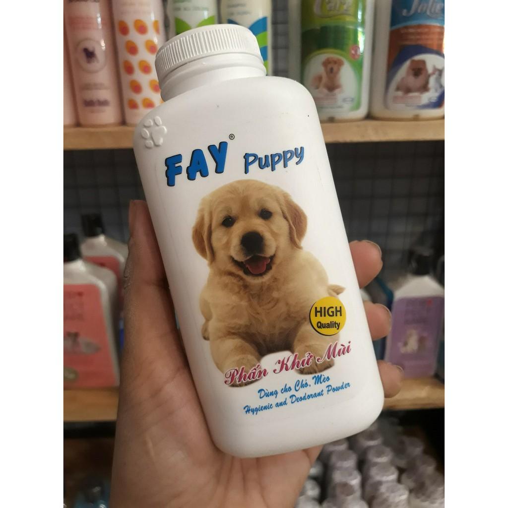 Phấn tắm khô FAY Puppy 120gr khử mùi cho chó mèo con