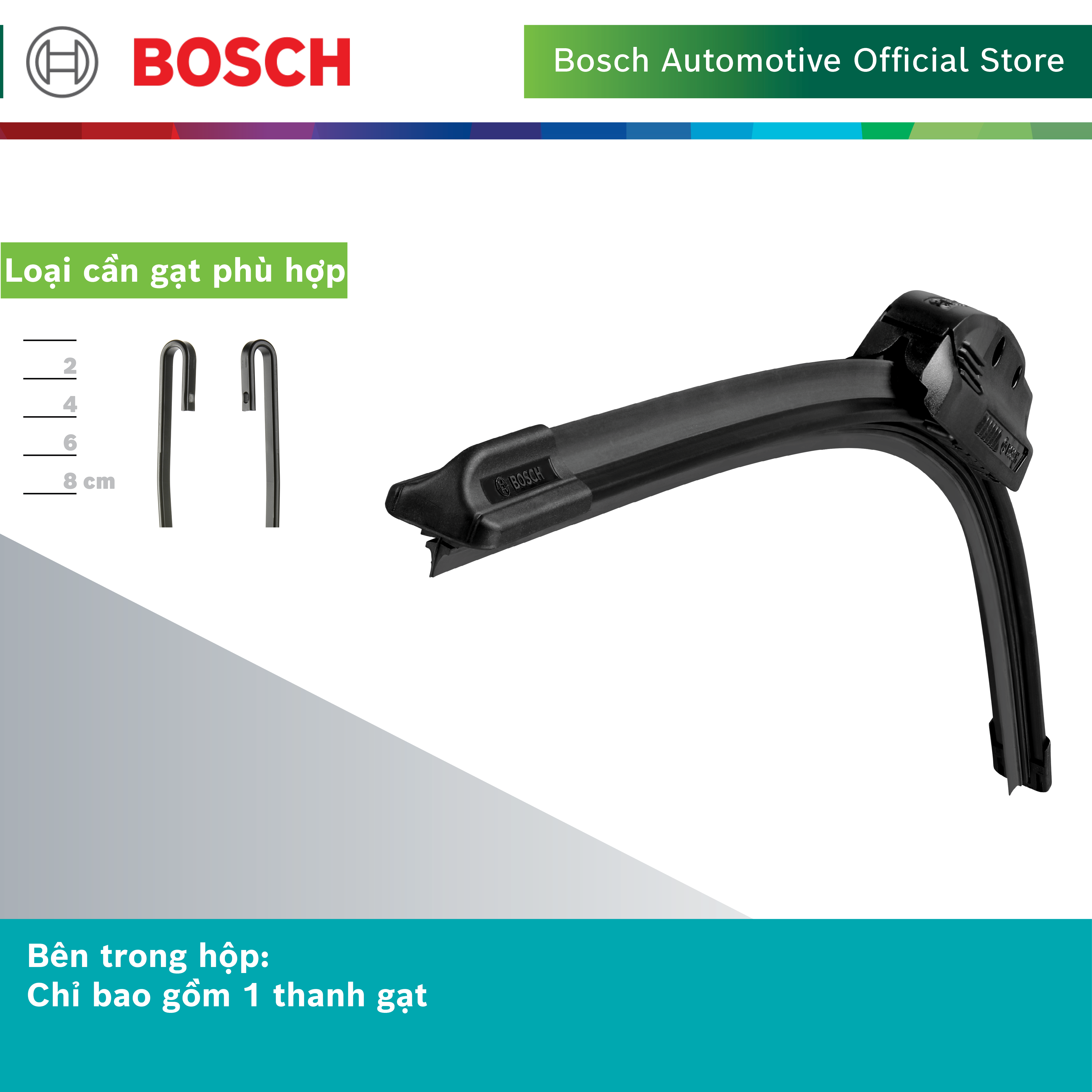 Thanh Gạt mưa Bosch Clear Advantage - Hàng chính hãng