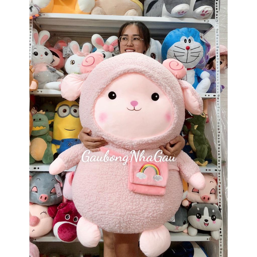 Gối bông Cừu Túi Chéo cao cấp siêu dễ thương đủ size