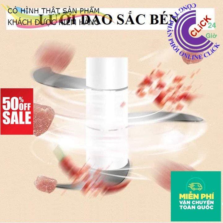 Máy Xay Mini Sạc Điện, Xay Thịt Ớt Hành Tỏi Rau Củ Quả Cầm Tay Siêu Tiện Lợi - Hàng Cao Cấp Loại 1