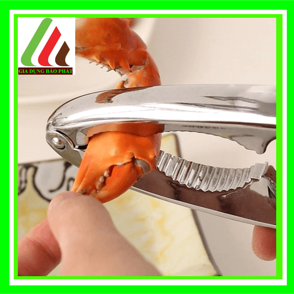 Kềm kìm Kẹp càng cua ghẹ, hạt óc chó tách vỏ cứng bằng inox sáng bóng sang trọng dễ dàng sạch sẽ