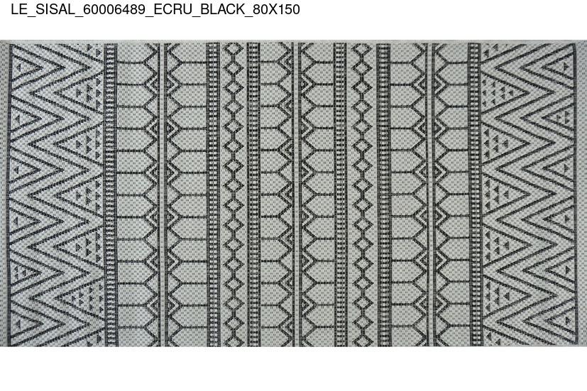 Thảm Sợi Ngắn le_sisal_60006489_ecru_black_80x150