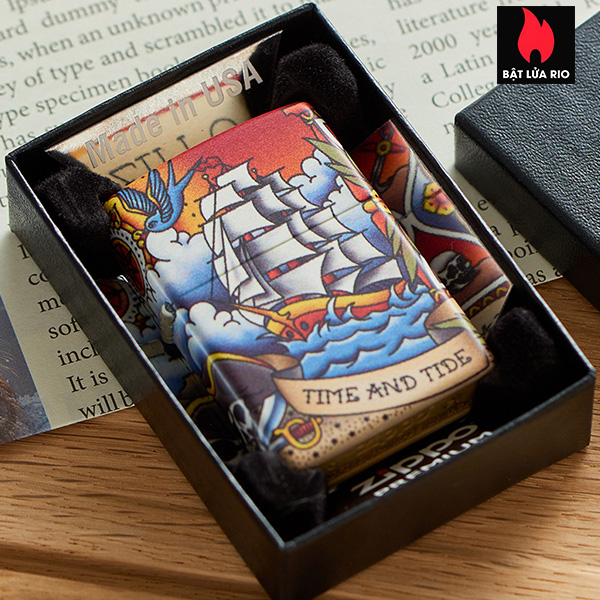 Bật Lửa Zippo 49532 – Zippo Nautical Tattoo Design 540 Color