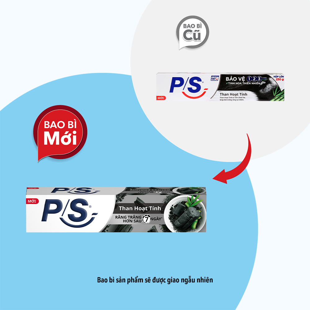 Kem Đánh Răng P/S Than Hoạt Tính (tuýp 230g)