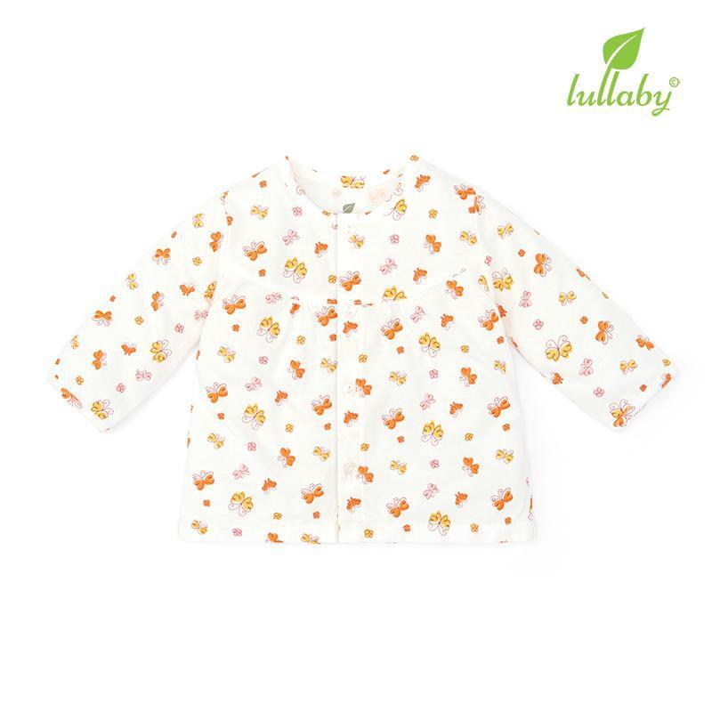 Áo cài giữa Lullaby cho bé gái NH47B Trắng bướm 