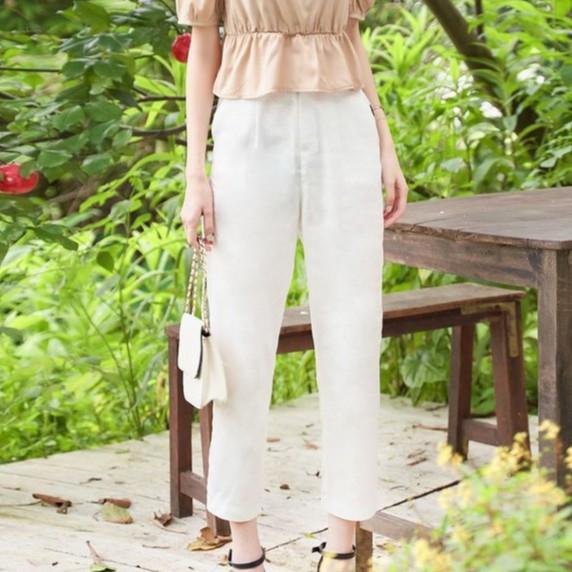 Quần baggy nữ 1 ly mở, túi xéo Twentyfive N629