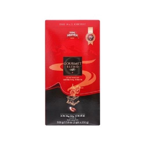 Combo 2 Hộp Cà phê Rang Xay Pha Phin Gourmet Blend - Trung Nguyên Legend - 500gr (Vị cà phê đậm, cafein 1%)