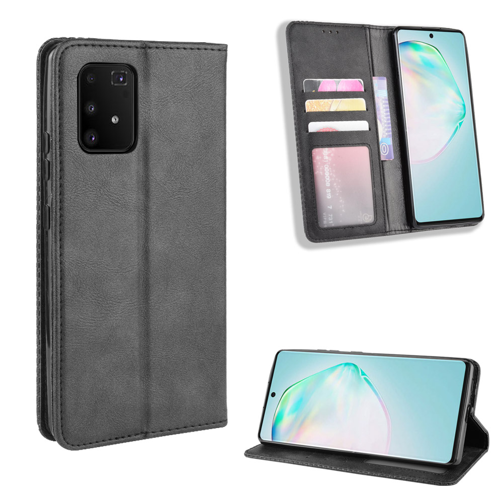 Bao da dạng ví, nam châm dành cho Samsung Galaxy S10 Lite, A91, M80s Luxury Leather Case - Hàng nhập khẩu
