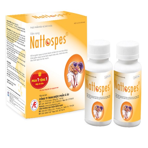 Thực phẩm bảo vệ sức khỏe Nattospes - Hộp 180 viên
