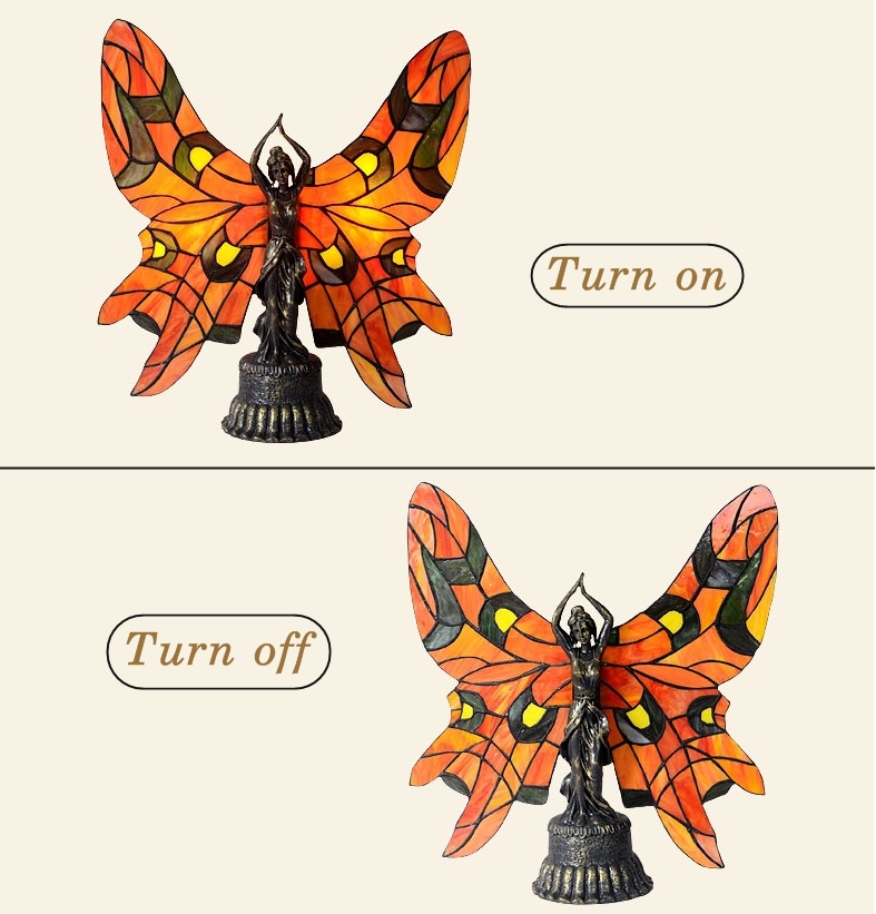 Đèn bàn trang trí Tiffany Butterfly Lady