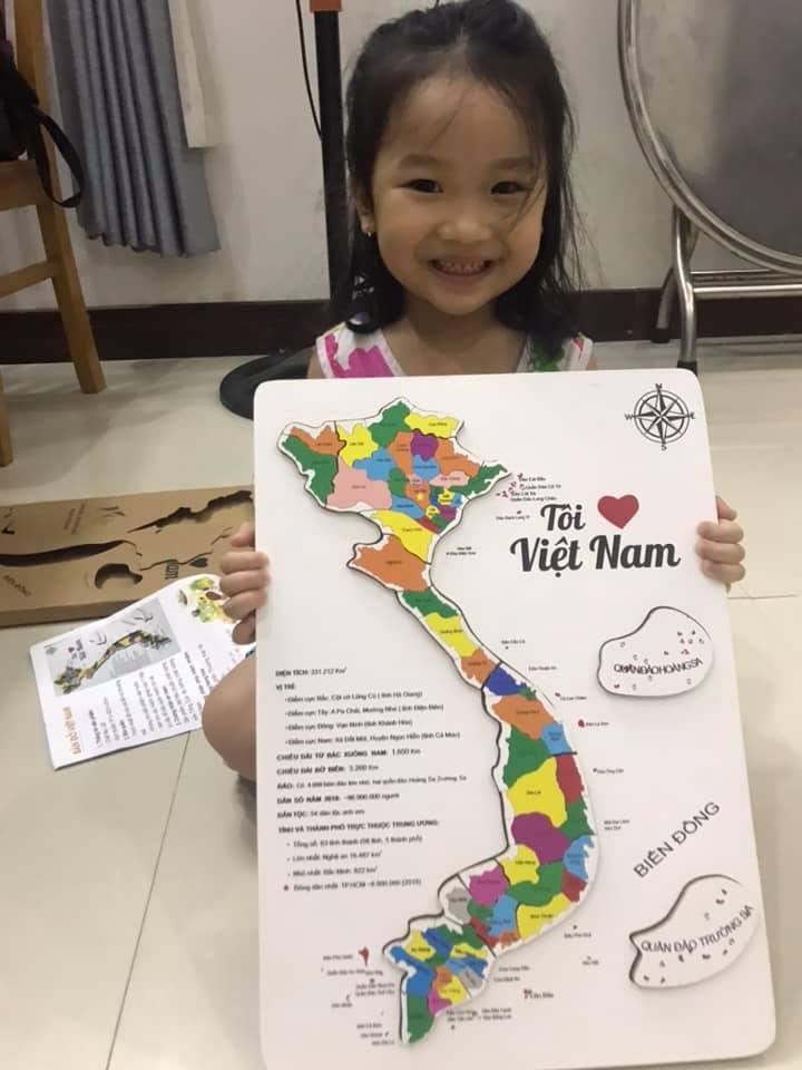 Bộ lắp ghép bản đồ Việt Nam