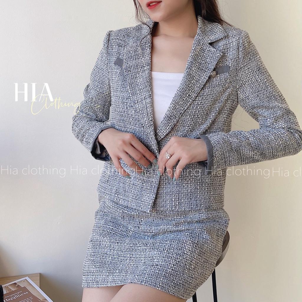 Set Áo Khoác Dạ Chân Váy Ngắn S297 Gam Màu Hottrend | Thiết Kế Độc Quyền| Chất Vải Thoáng Mát HIA Clothing S297
