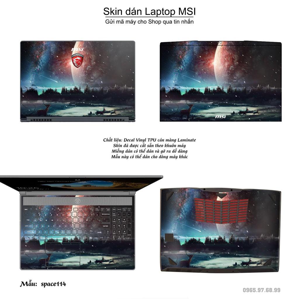 Skin dán Laptop MSI in hình không gian _nhiều mẫu 19 (inbox mã máy cho Shop)