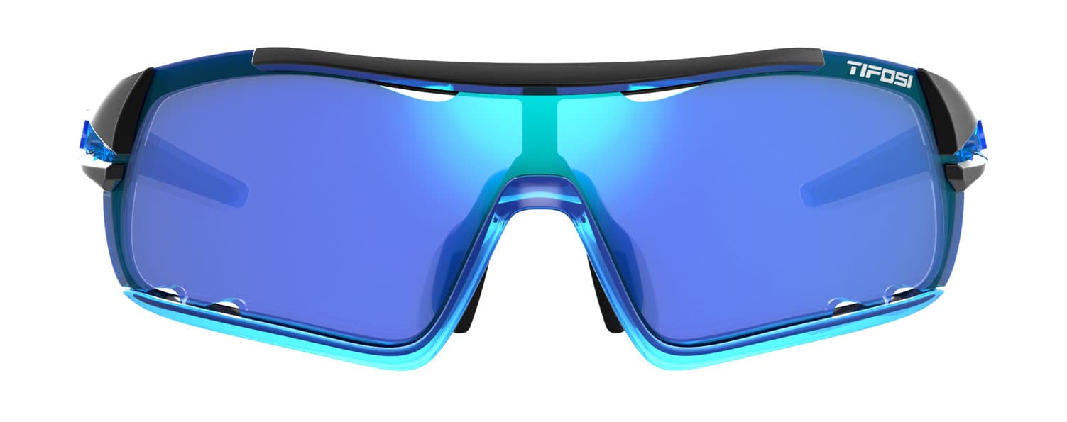 Kính thể thao chạy bộ TIFOSI DAVOS AF CRYSTL BLUE Tròng Clarion Blue, AC Red & Clear