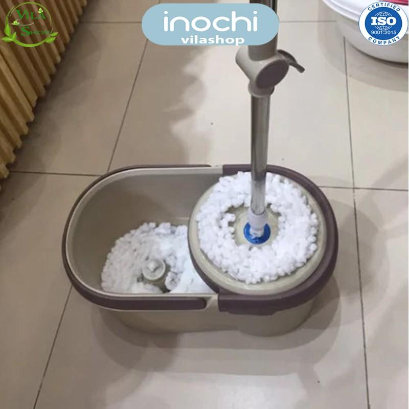 Cây Lau Nhà, Bộ Cây Lau Nhà Thông Minh Xoay 360 Độ Lồng Inox, Chính Hãng Inochi Đạt Tiêu Chuẩn Xuất Nhật