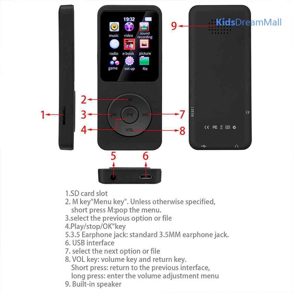 Máy Nghe Nhạc MP3 MP4 FM Kết Nối Bluetooth