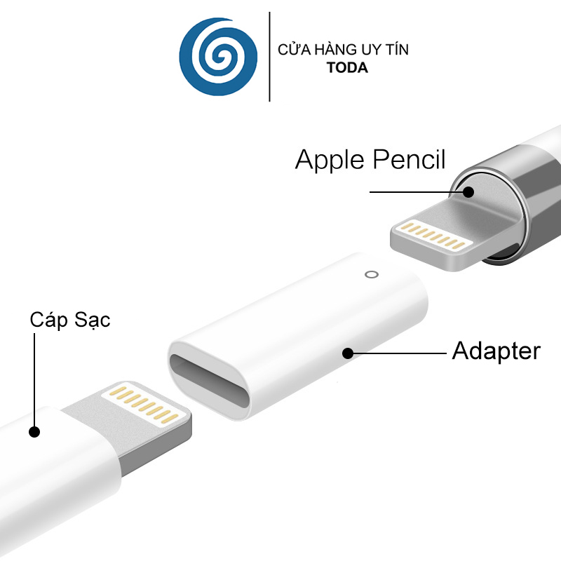 Adapter chuyển đổi sạc cho bút Apple Pencil 1