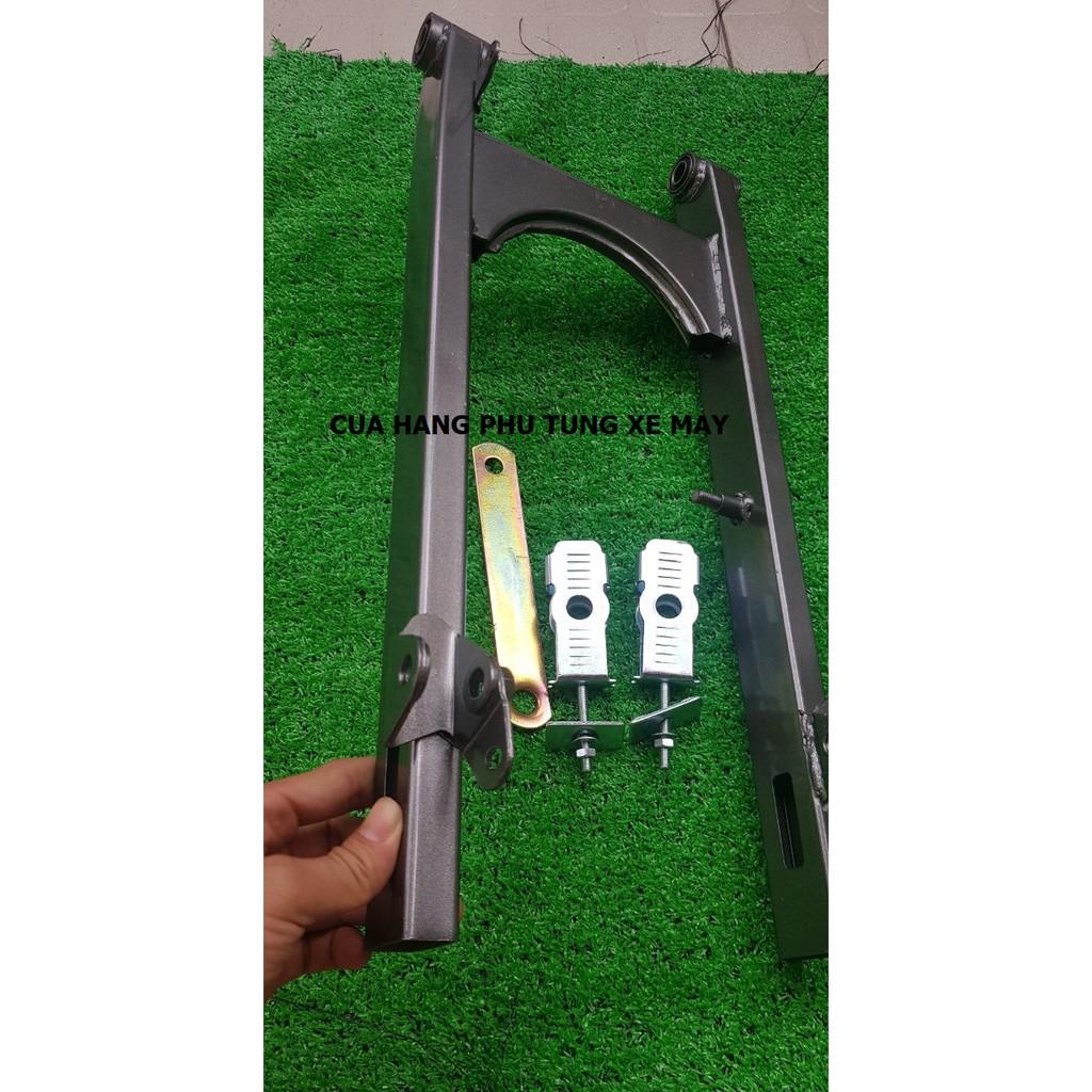 Gấp xe Sirius, Jupiter 50cm màu xám kèm pát tăng sên + pát giữ má đùm