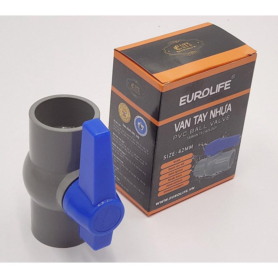 Bộ 5 van PVC siêu nhẹ dùng cho ống nước 27mm Eurolife EL-VD27 (Xám xanh)