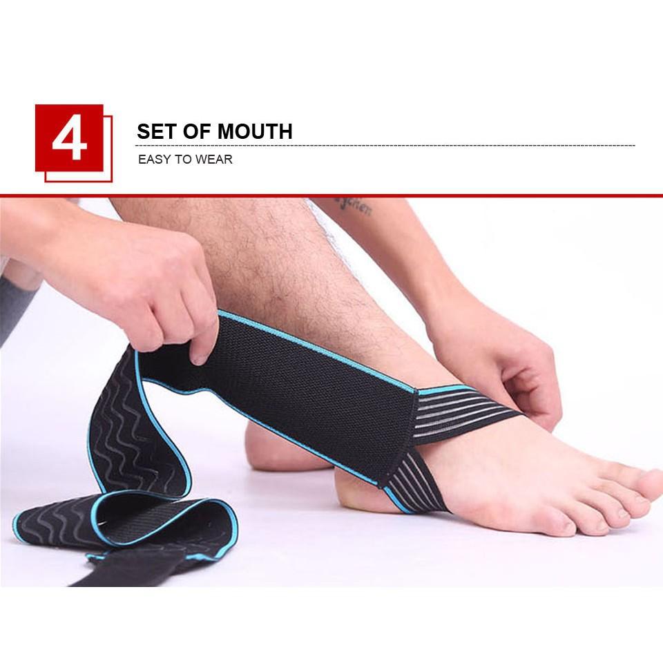 Băng Bảo Vệ Mắt Cá Chân Sport Ankle Protector Hỗ Trợ Các Môn Thể Thao Bóng Rổ, Bóng Đá, Bóng Chuyền (1 Chiếc)