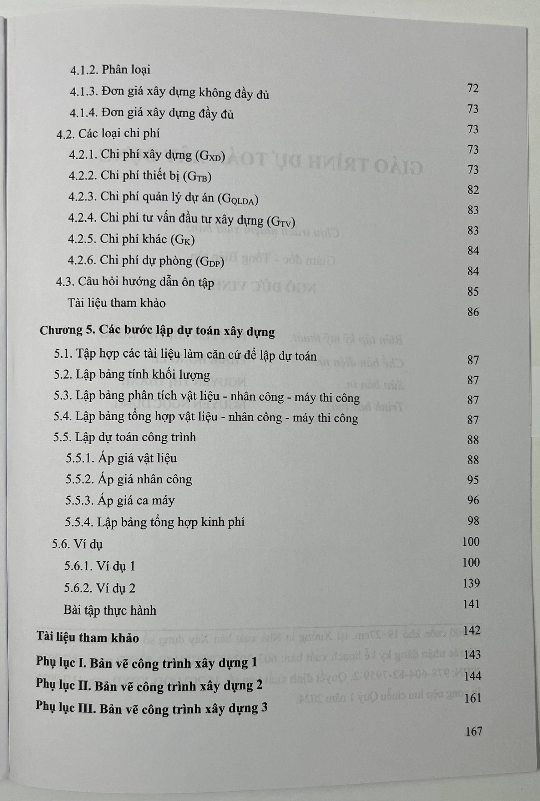 Sách - Giáo Trình Dự Toán Xây Dựng