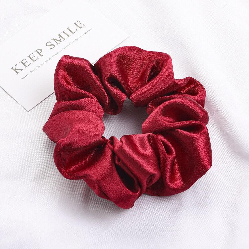 Combo 10 dây buộc tóc scrunchies nhiều màu