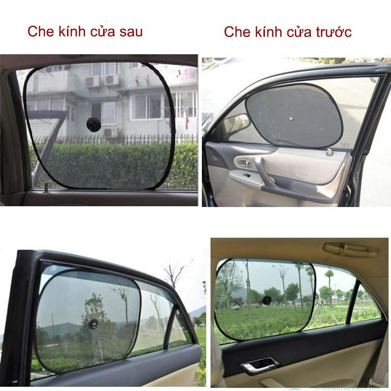 BỘ 2 TẤM CHE NẮNG CỬA KÍNH XE Ô TÔ DẠNG LƯỚI