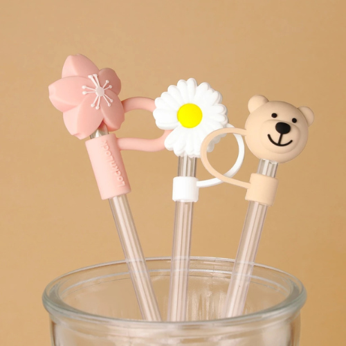 Nắp Đậy Ống Hút LocknLock Nút Đậy Ống Hút Bình Giữ Nhiệt Silicon Cute Dễ Thương - Giao Ngẫu Nhiên