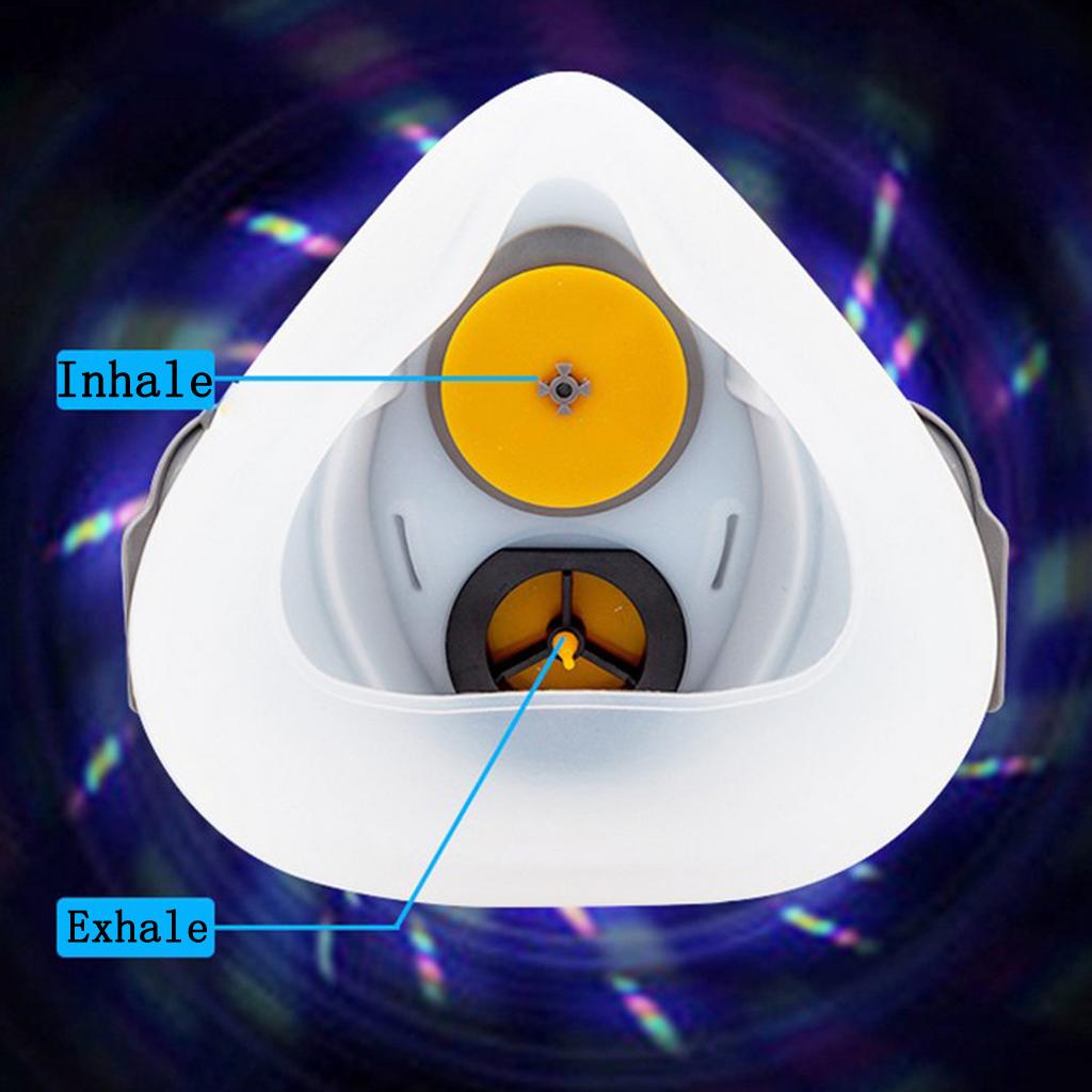 Silica Gel Half Face Dust Mask Breathing Dust-proof Anti-fog Mask