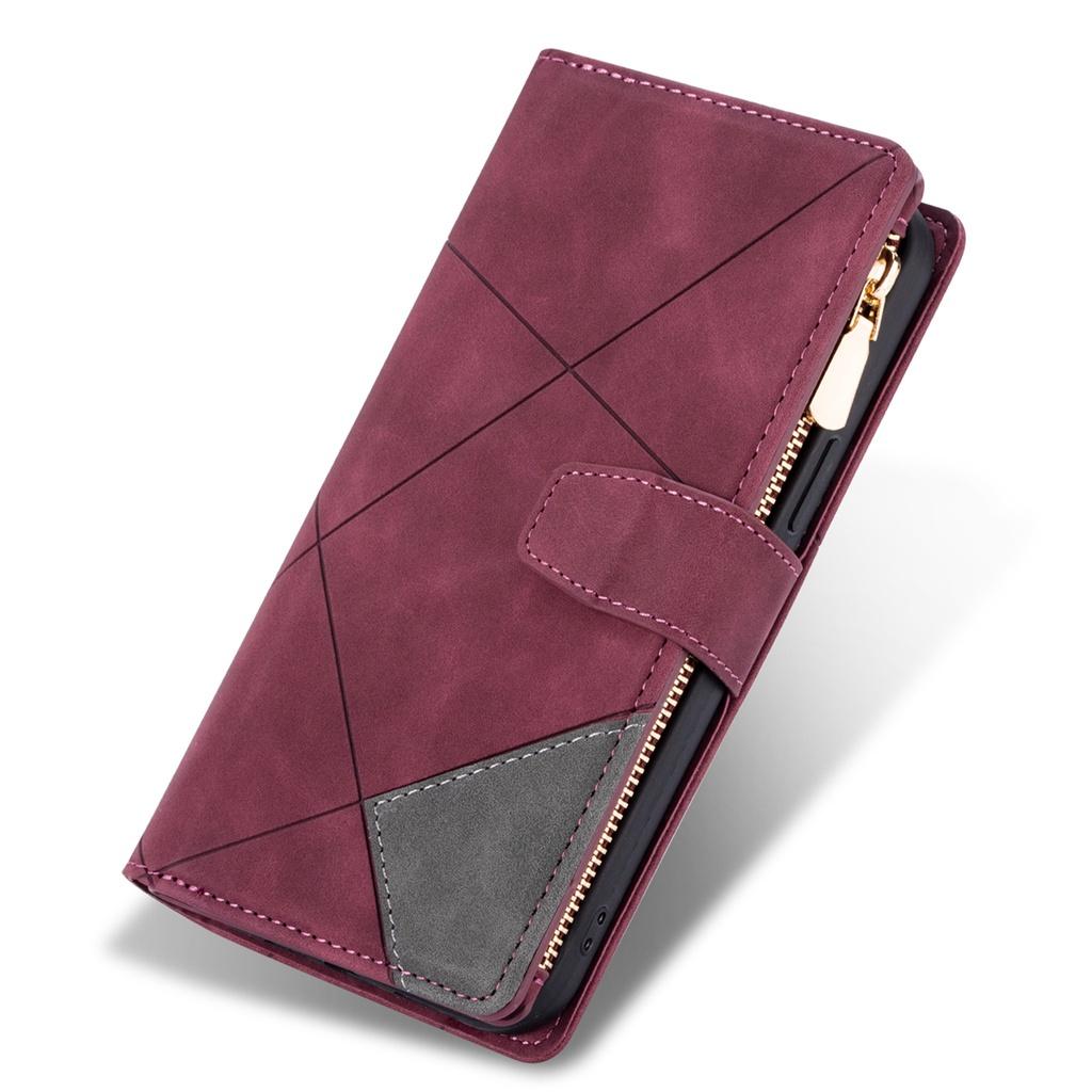 Ốp điện thoại da nắp lật dạng ví có khóa kéo đa năng cho iPhone 6 Plus 6S Plus 7 Plus iPhone 8 Plus X XR XS Max SE