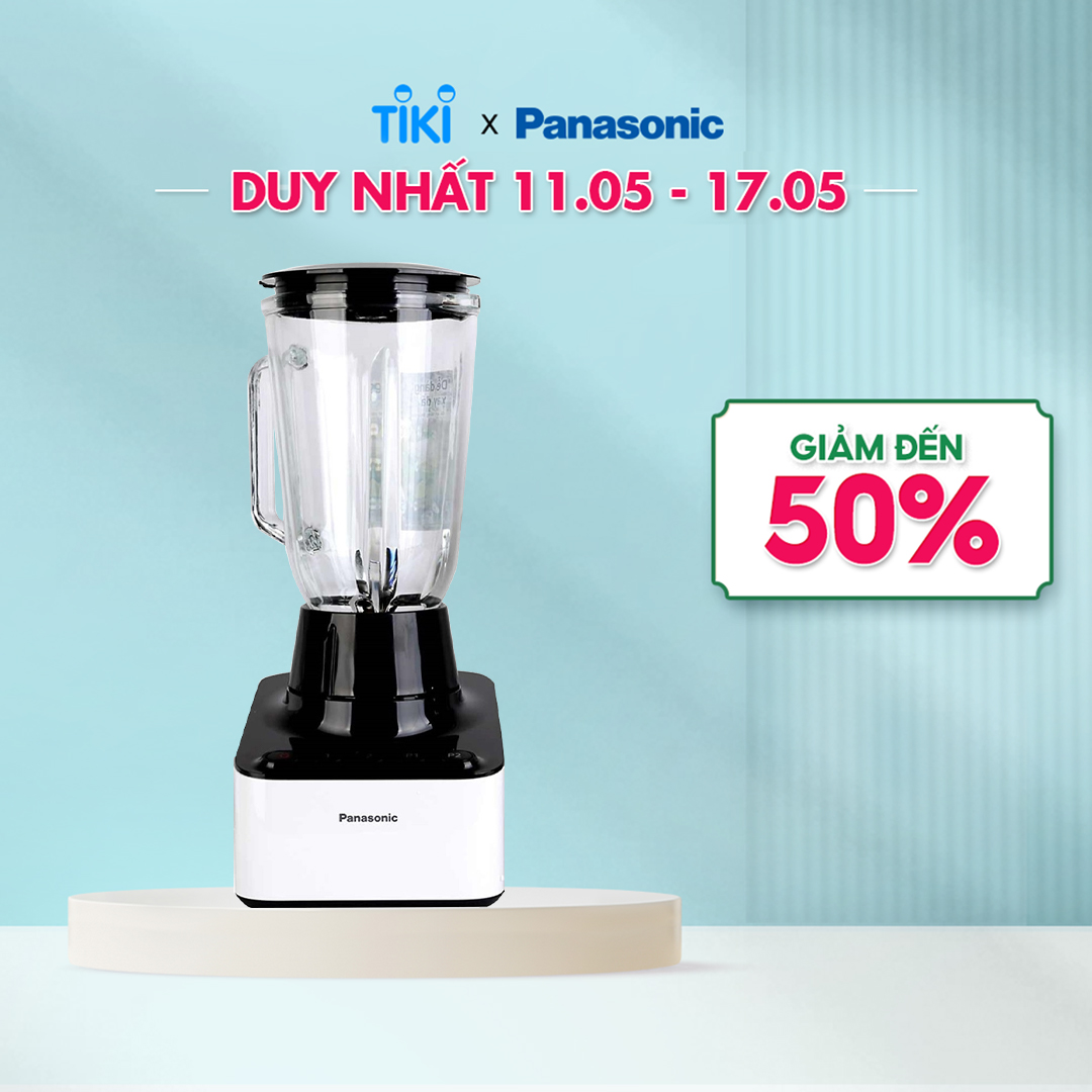 Máy Xay Panasonic MX-V300KRA 1.5 Lít - Có thể xay mịn đá - Công nghệ đảo V&amp;M - Kèm cối phụ - Bảo Hành 12 Tháng