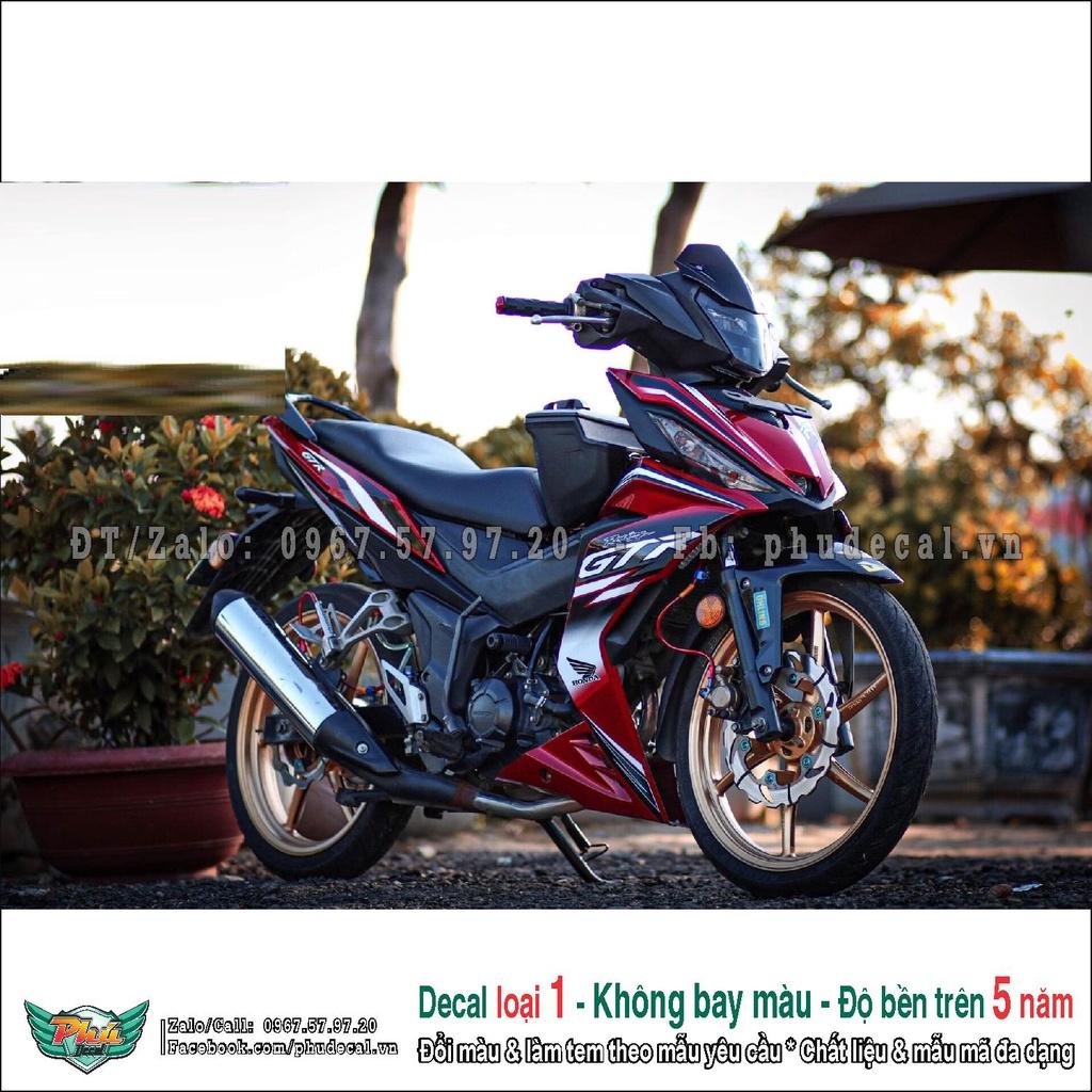 Tem rời Winner GTR trắng đỏ đen