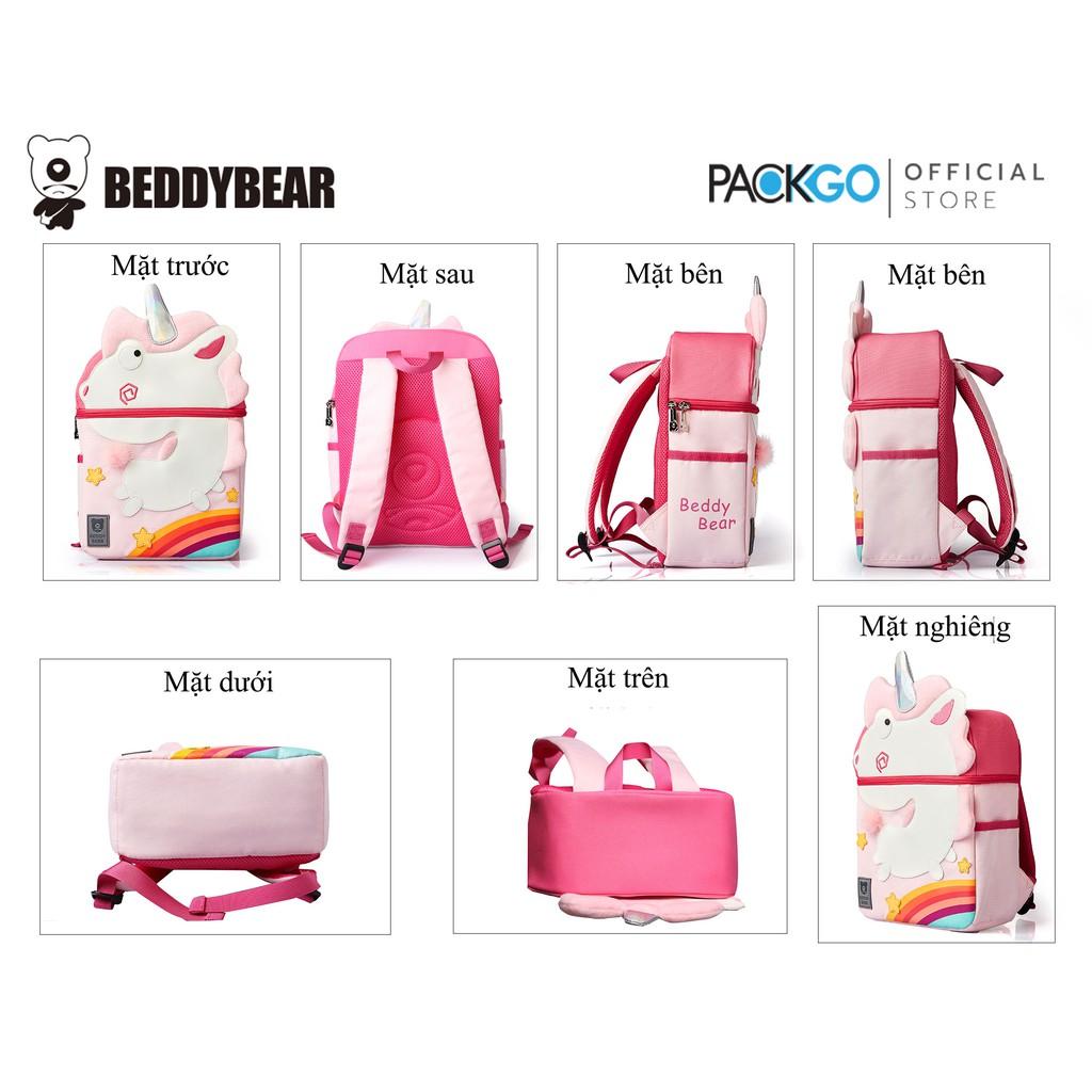 Balo cho bé Gái từ 04 tuổi BeddyBear - Phù hợp học Mầm Non - Cute Bag Unicon / Kỳ lân - Ba lô Thiết kế chống gù lưng - Bảo hành chính hãng 2 năm