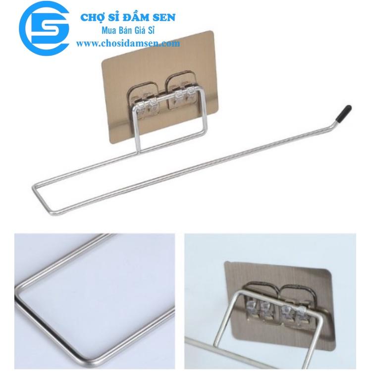 Thanh Móc Inox treo Cuộn giấy, Khăn lau bếp, Giấy vệ sinh dán tường chắc chắn. Thanh treo đồ dùng đa năng G285-ThanhMoc