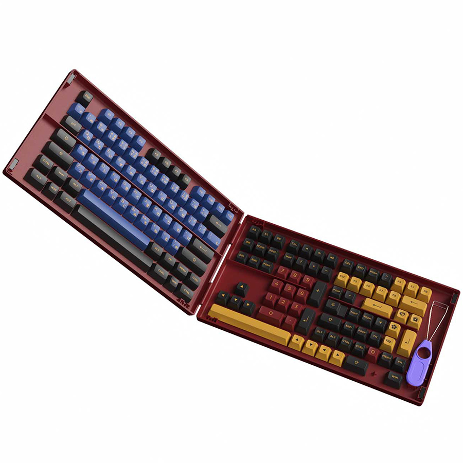 Nút Bàn Phím Cơ AKKO Keycap Set - Red &amp; Blue Samurai (ASA Profile) - Hàng Chính Hãng