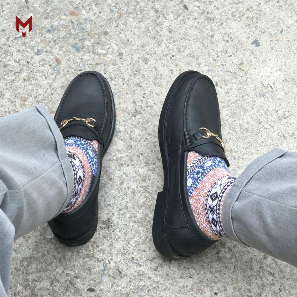 Giày lười tây công sở nam Horsebit Loafer MAD da bò cao cấp thời trang giá rẻ uy tín