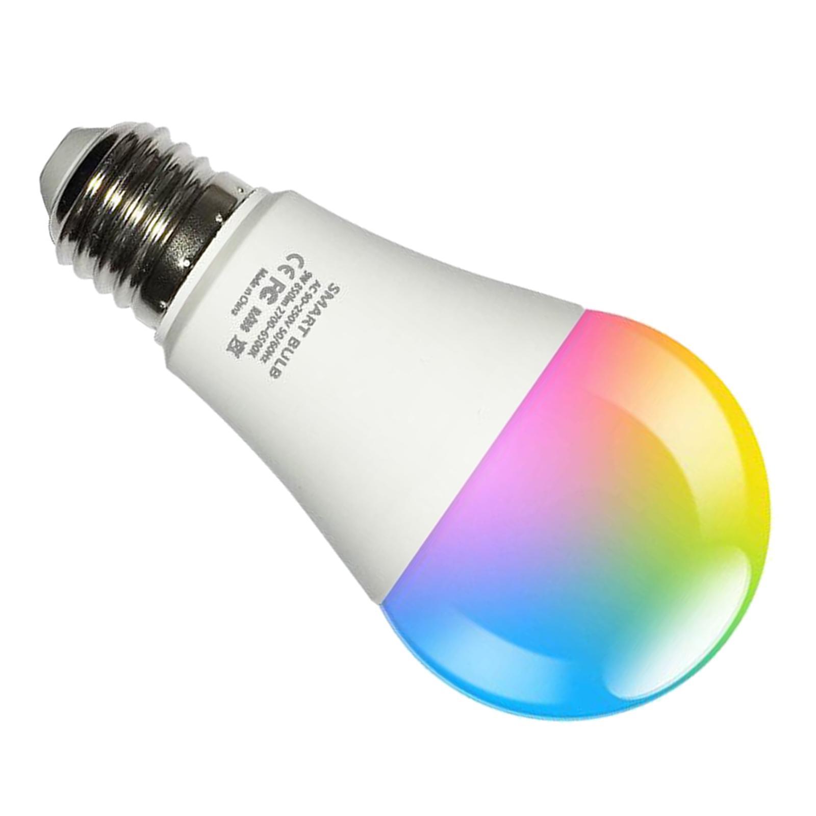 Smart LED Light Bulb RGBCW WiFi Dimmable Works with Alexa