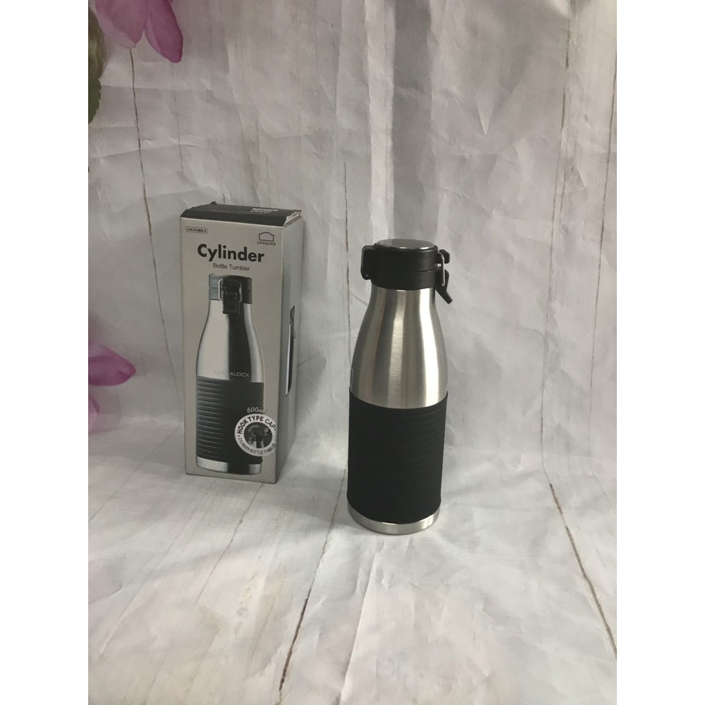 Bình Giữ Nhiệt Bằng Thép Không Gỉ Lock&Lock Cylinder Bottle LHC4145SLV - Bạc