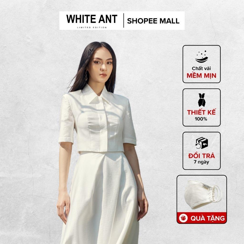 Áo Ký Giả Nữ WHITE ANT REGINA CROPTOP JACKET Thiết Kế Dáng Croptop Cổ Đức Tôn Dáng, Chất Liệu Cao Cấp 140600023